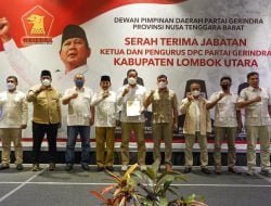 Danny Resmi Ganti Sudirsah Sebagai Ketua DPC Gerindra Lombok Utara