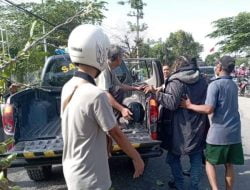 Pohon Beringin Lapuk Roboh Timpa Pemotor di Jalan Raya Takeran – Magetan