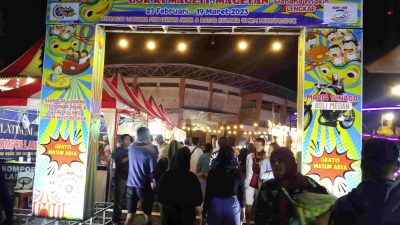 Trouble Box Listrik Sudah Diperbaiki, Pasar Malam di Gor Ki Mageti Dipenuhi Pengunjung