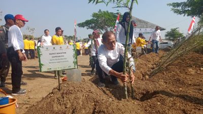 Pembangunan Eco Bamboo Park di Magetan Mulai Terealisasi, Bupati Tanam Bambu Pertama