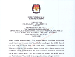 KPU Magetan Resmi Buka Pendaftaran Panitia Pemilihan Kecamatan