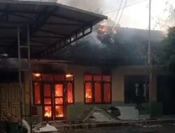 Diduga Akibat Korsleting Listrik, Gudang Pos Tagana Milik Dinsos Magetan Ludes Terbakar