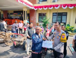 Polres Magetan Berhasil Ungkap Kasus Pencurian Mesin Bajak Sawah di 13 TKP