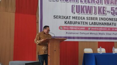 Ketua Umum SMSI Pusat Buka UKW 53 Bersama LUKW UPDM di Labuhanbatu