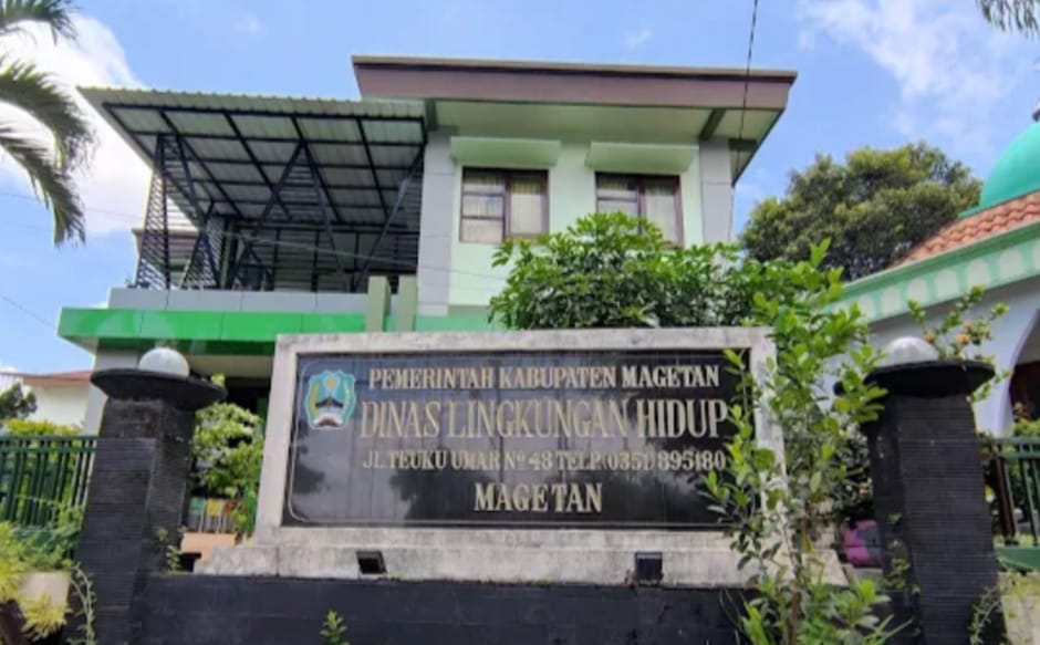 Kantor Dinas Lingkungan Hidup dan Pangan Kabupaten Magetan.(dok lensamagetan.com)