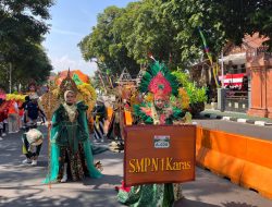 SMPN 1 Karas Tampil Memukau dalam Acara Pawai Budaya yang Digelar Pemkab Magetan