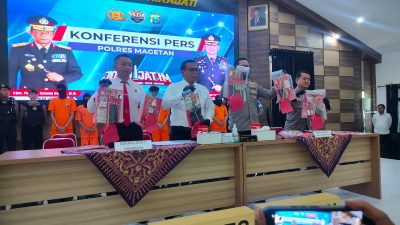 Operasi Tumpas Semeru 2025, Polres Magetan Amankan 11 Tersangka Penyalahgunaan Narkotika
