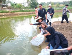 Riyono Caping Bantu 10 Ribu Bibit Ikan untuk BUMDes Terung Magetan