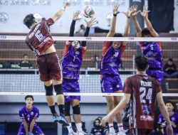 Bertarung Sengit, Tim Putra Indomaret Berhasil Tumbangkan Perumda Tirta Bhagasasi 3-1 