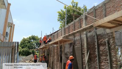 Capai Progres 30 Persen,Pembangunan Gedung Puskesmas Ngujung Ditargetkan Selesai Tepat Waktu