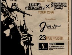 Abon Jhon Sapa Penikmat Musik Magetan Lewat Tour 2026 “Tahu Brontak x Serangan Balik”