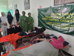 Peringati HUT Ke-80, Persit KCK Cabang XVIII Kodim 0804/Magetan Gelar Aksi Donor Darah