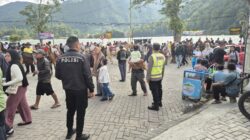 Pastikan Liburan Aman, Polres Magetan Tebar Personel di Titik Rawan Telaga Sarangan