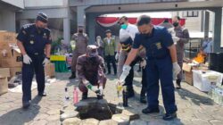 Kejari Magetan Musnahkan Barang Bukti 36 Perkara, Dari Sabu Hingga Rokok Ilegal