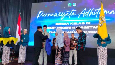 Purnawiyata 318 Siswa, SMPN 4 Magetan Ukir Momen Penuh Kebanggaan