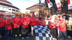 Jalan Santai Merdeka Bank Jatim Semarakkan HUT RI ke-81 di Magetan