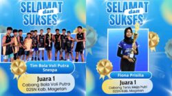 Panen Piala di O2SN dan Literasi, Siswa SMPN 1 Panekan Harumkan Nama Sekolah