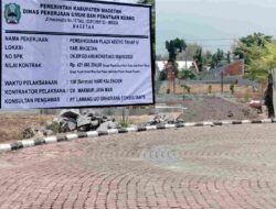 Poles Plaza Ndoyo, Bidang Cipta Karya DPUPR Magetan Fokus Landmark dan Sculpture Bambu