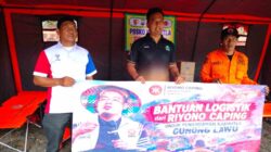 Riyono Caping Salurkan Bantuan Logistik untuk Relawan Karhutla Gunung Lawu